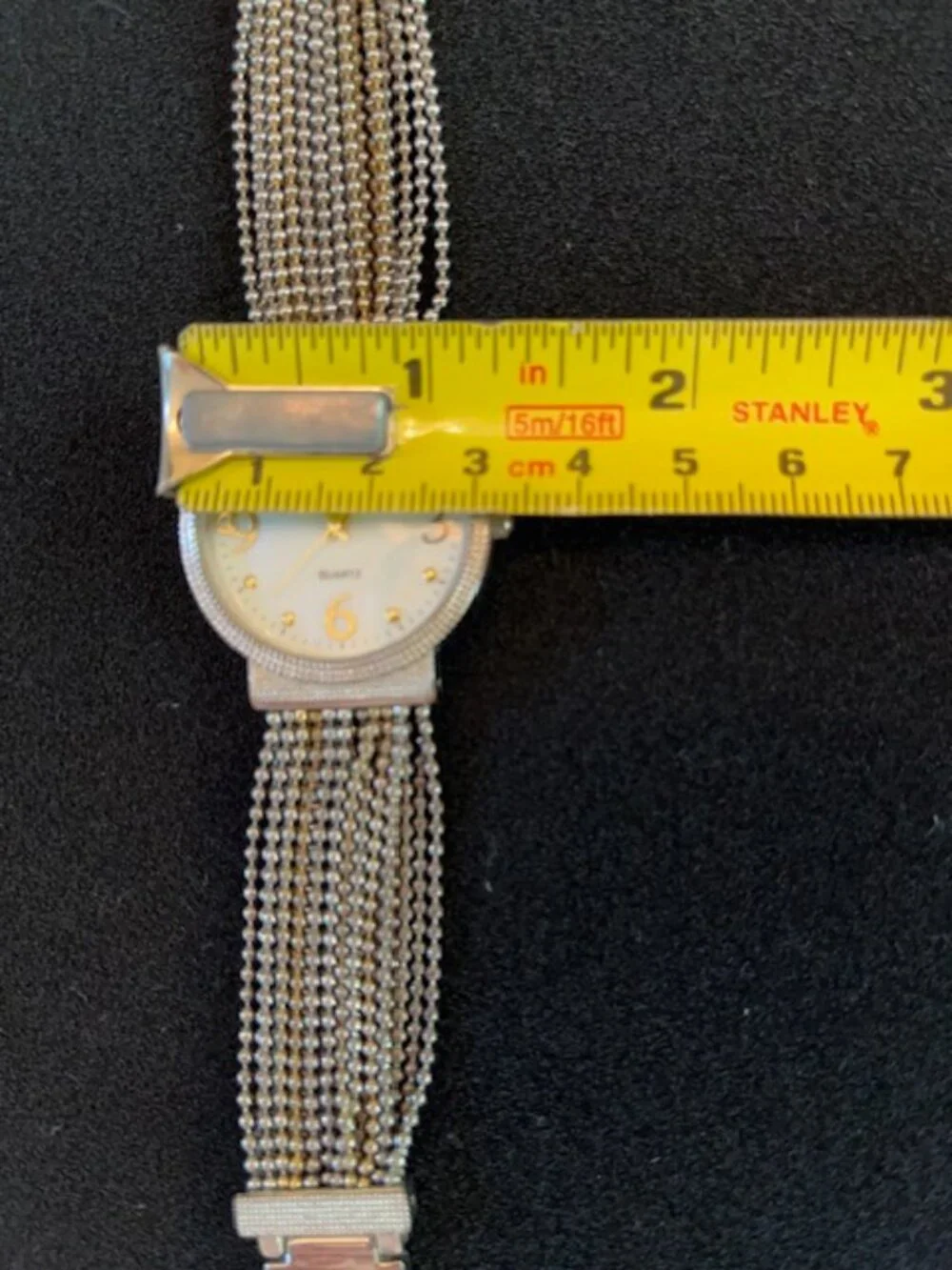 CHICO'S | Multi-Strand Beaded Chain Bracelet Watch Vintage-NEW Battery